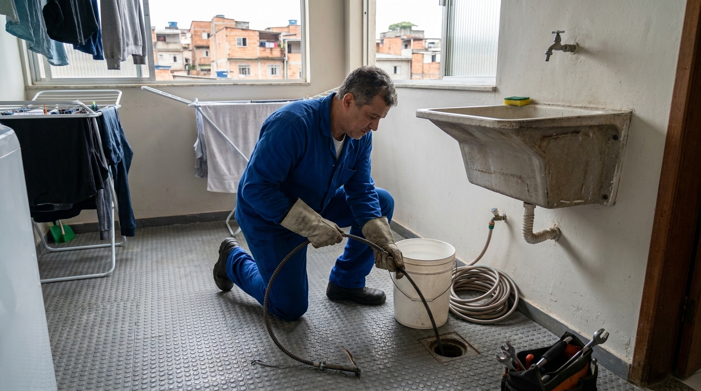 Desentupimento de Ralos Externos no Barroco, Macaé‑RJ